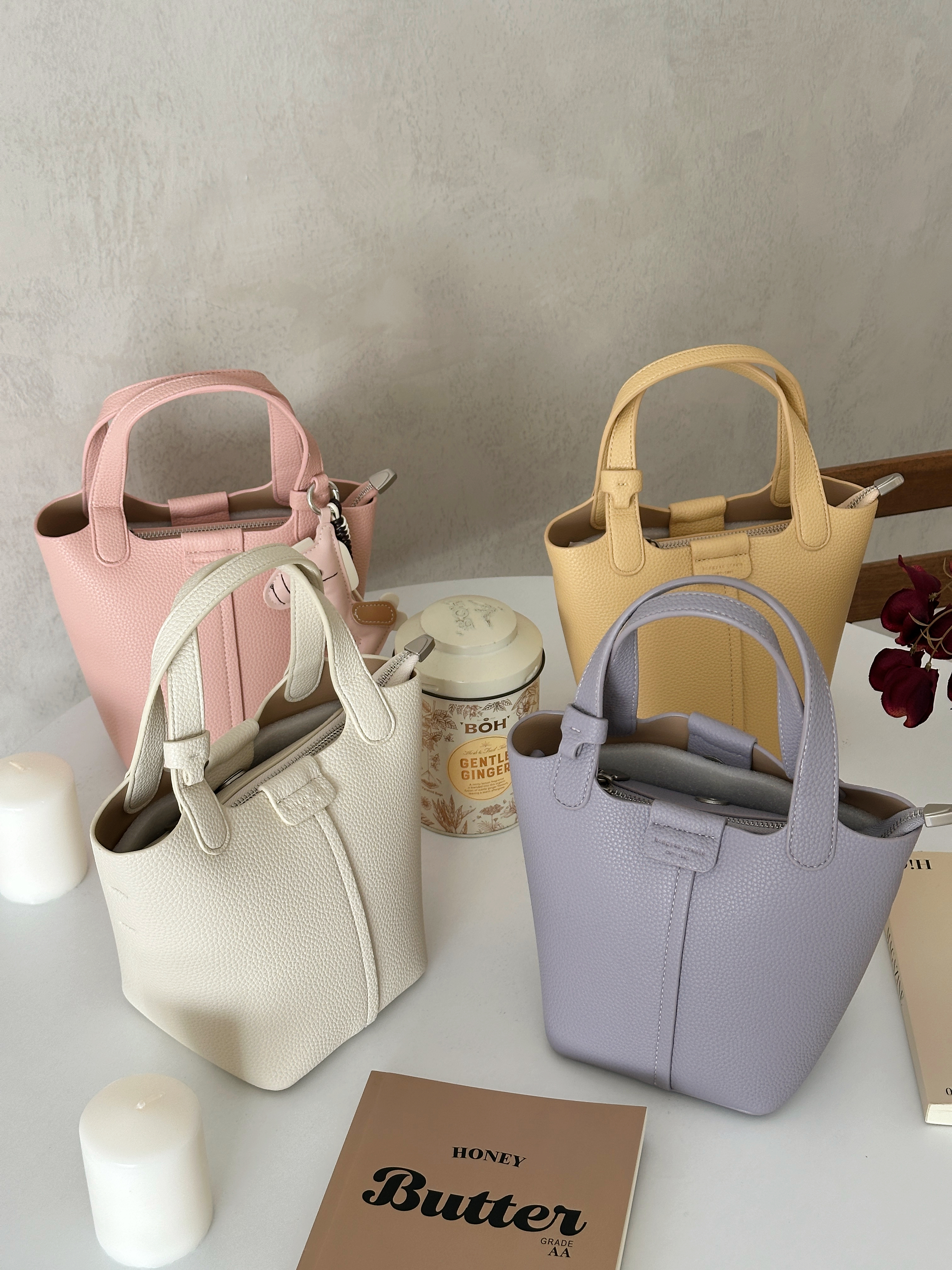 Ayue  Bucket Bag Yellow- D164YEL