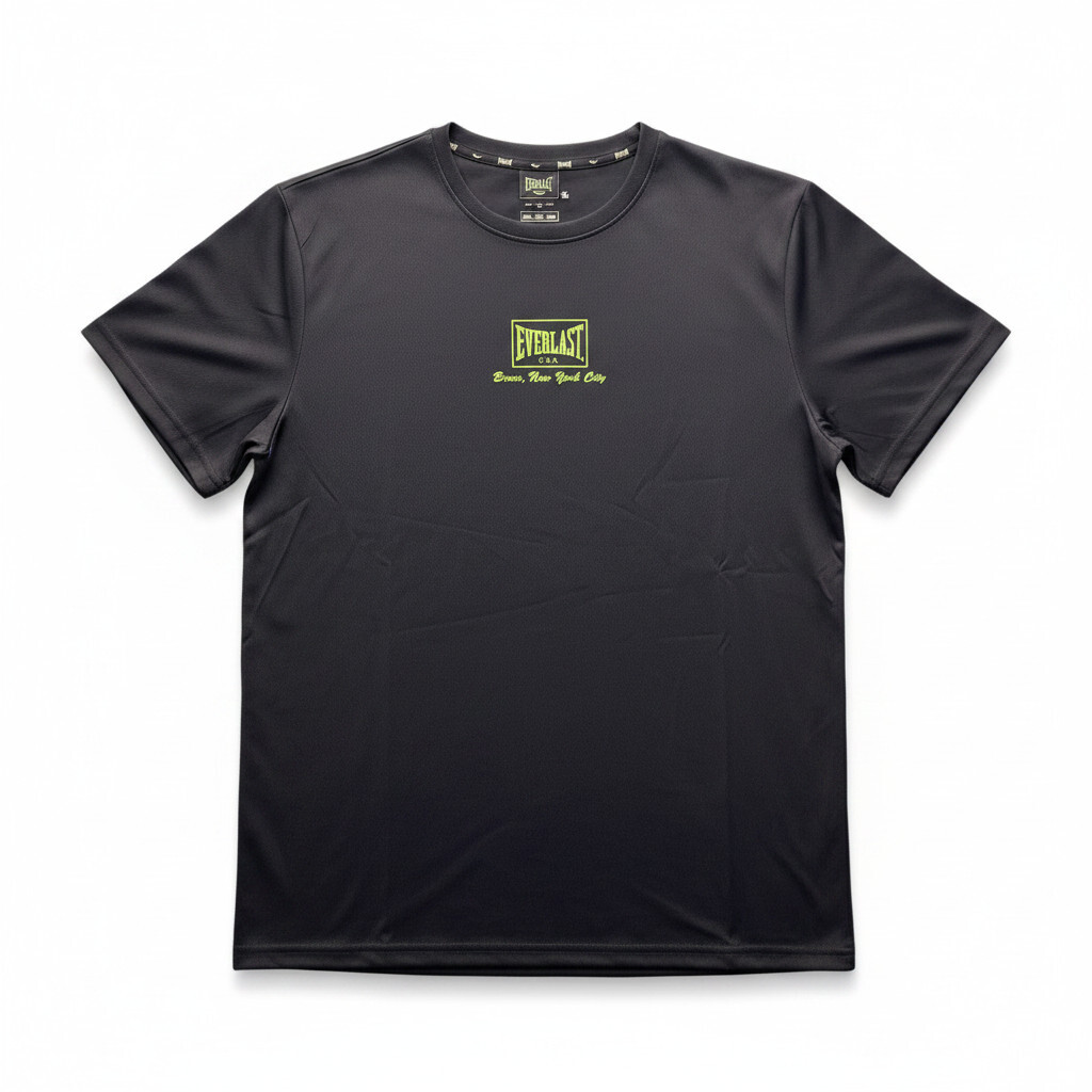 EVERLAST 短T 黑 LOGO 吸排 短袖 圓領T 男 4321807020