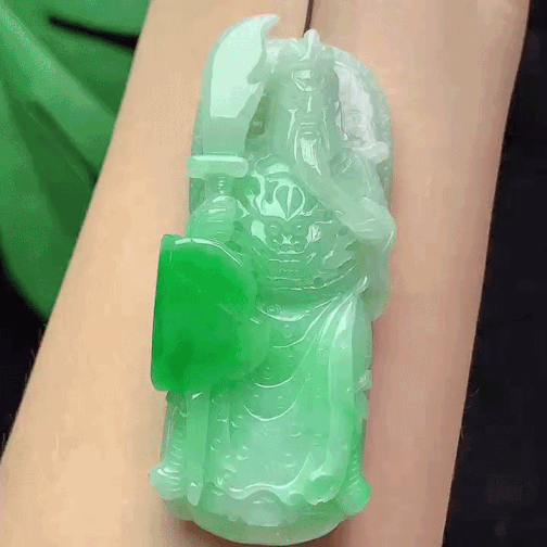 517340 翡翠飄綠關公