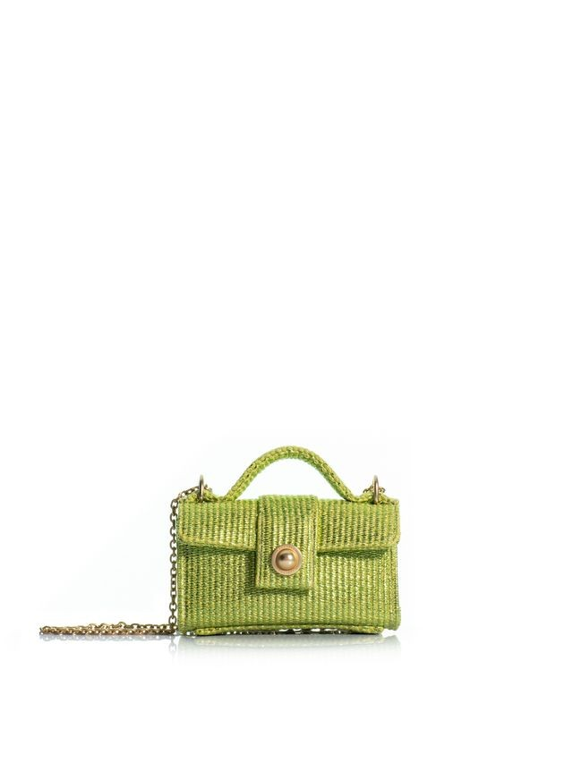 1KO0526-154 [KOORELOO] The Noble Mini Small  Lime Raffia #14202.6001.6301 (EU)