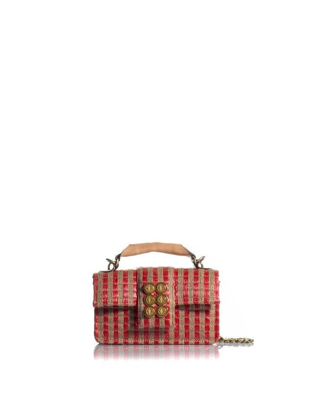 1KO0526-155 [KOORELOO] The Basset Petite Small  Beige/Red Straw #22202.1030.526 (EU)
