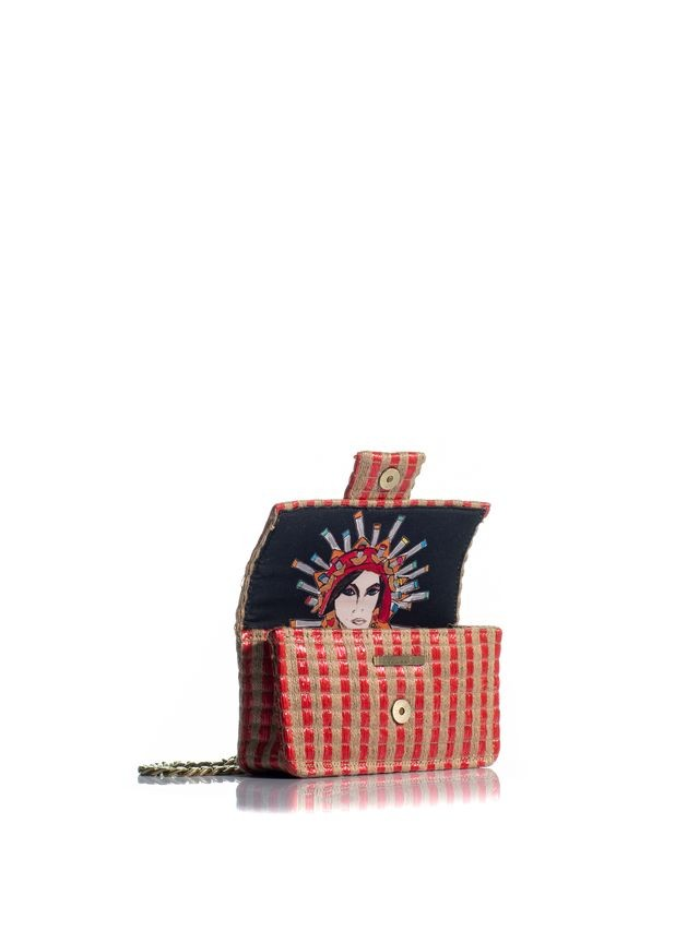 1KO0526-155 [KOORELOO] The Basset Petite Small  Beige/Red Straw #22202.1030.526 (EU)