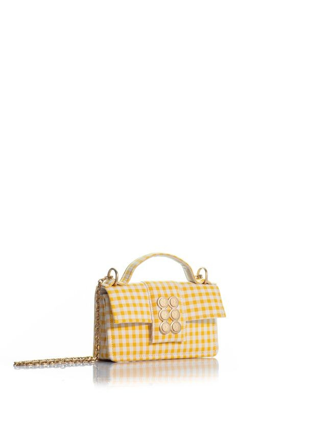 1KO0526-156 [KOORELOO] The Basset Petite Small  Yellow Checkered Fabric #13202.2002.3990 (EU)