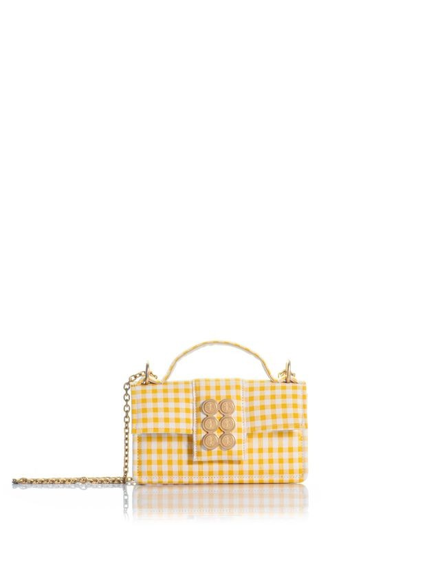 1KO0526-156 [KOORELOO] The Basset Petite Small  Yellow Checkered Fabric #13202.2002.3990 (EU)
