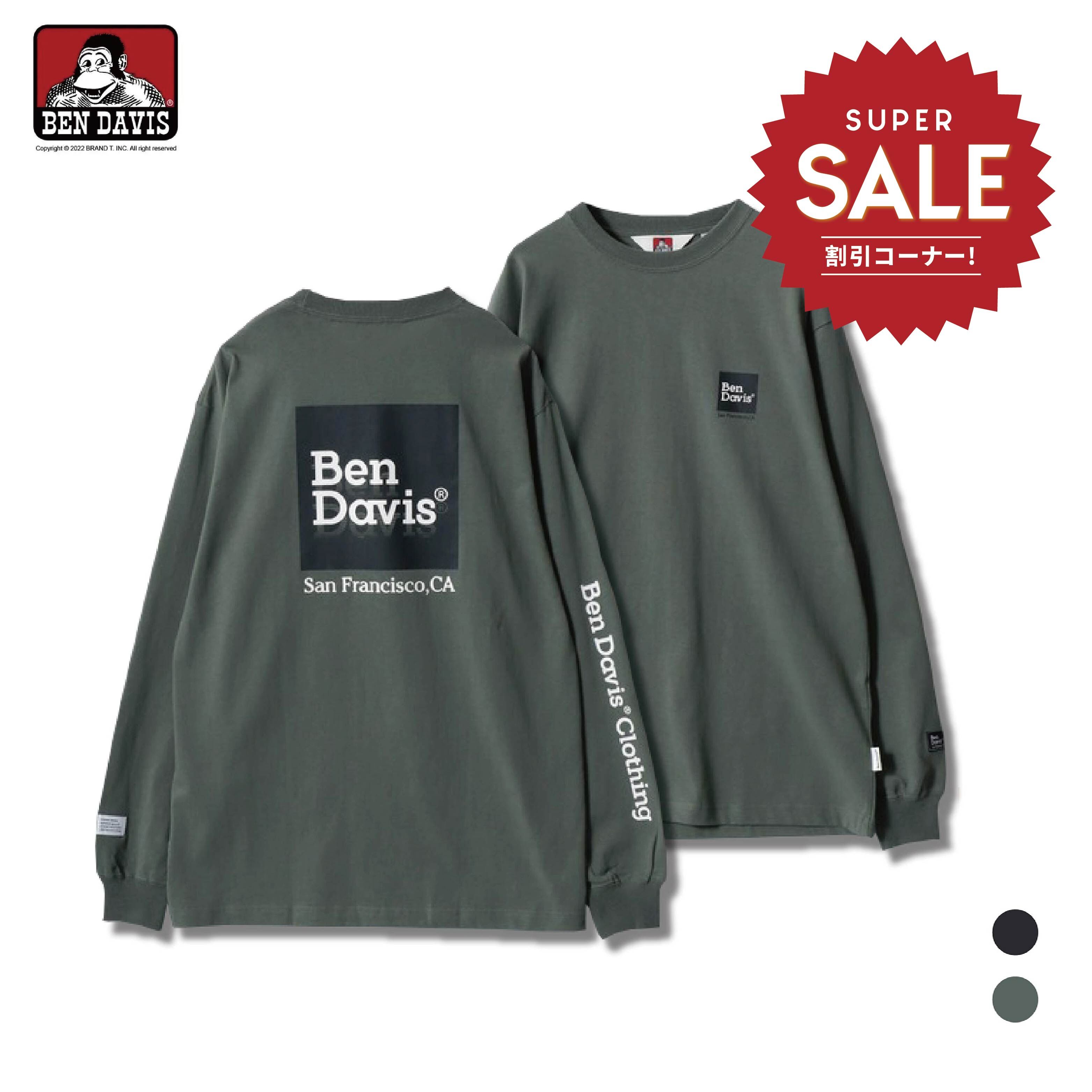 【 BEN DAVIS | 方塊LOGO薄長TEE - 2色 】
