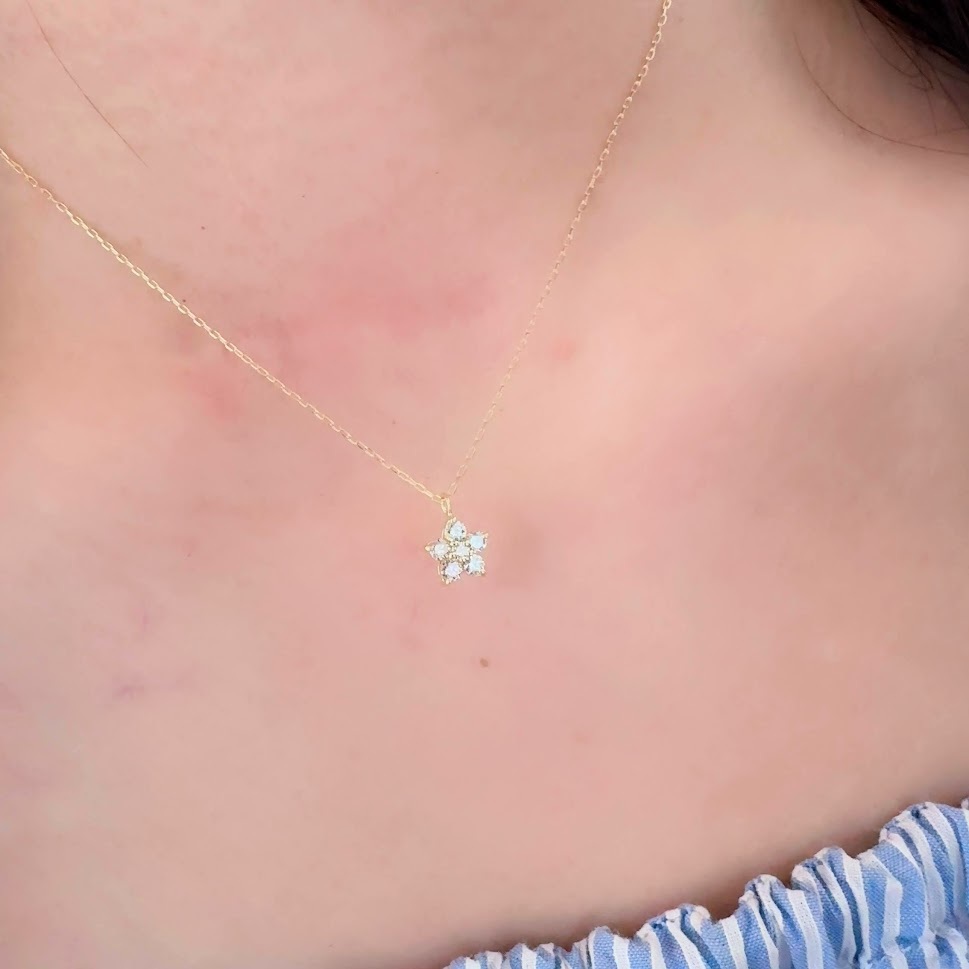 輕珠寶 GaGa JP Jewelry 18k金0.21ct五角星星鑽石項鏈