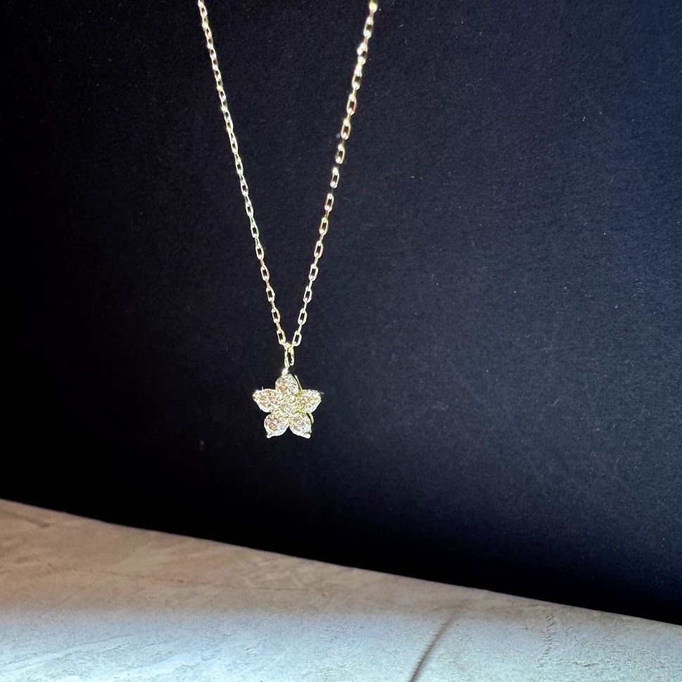 輕珠寶 GaGa JP Jewelry 18k金0.21ct五角星星鑽石項鏈
