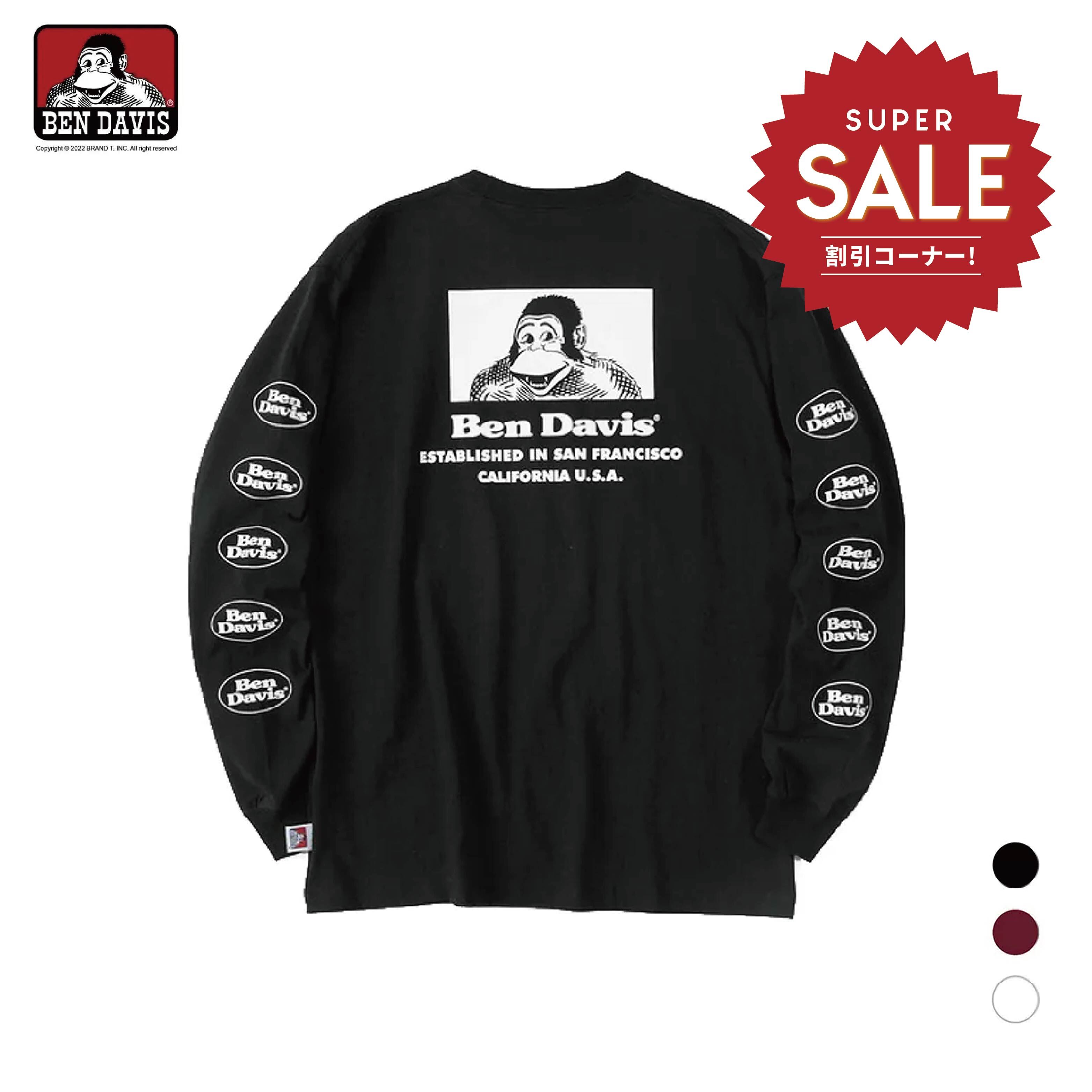 【 BEN DAVIS | 胸前英文LOGO長TEE - 3色 】