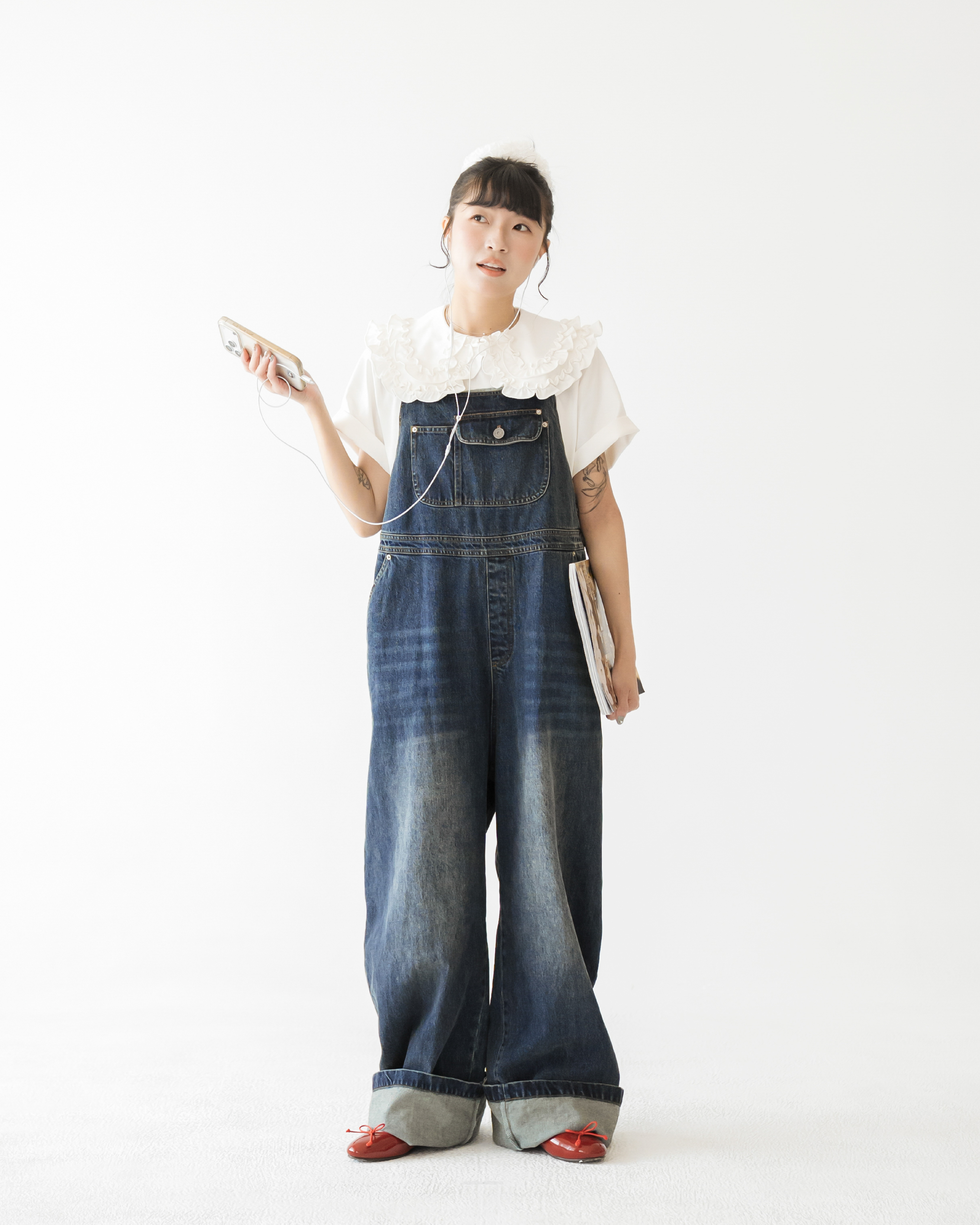 【 Kiki.co made 】Faded Silhouette Overalls