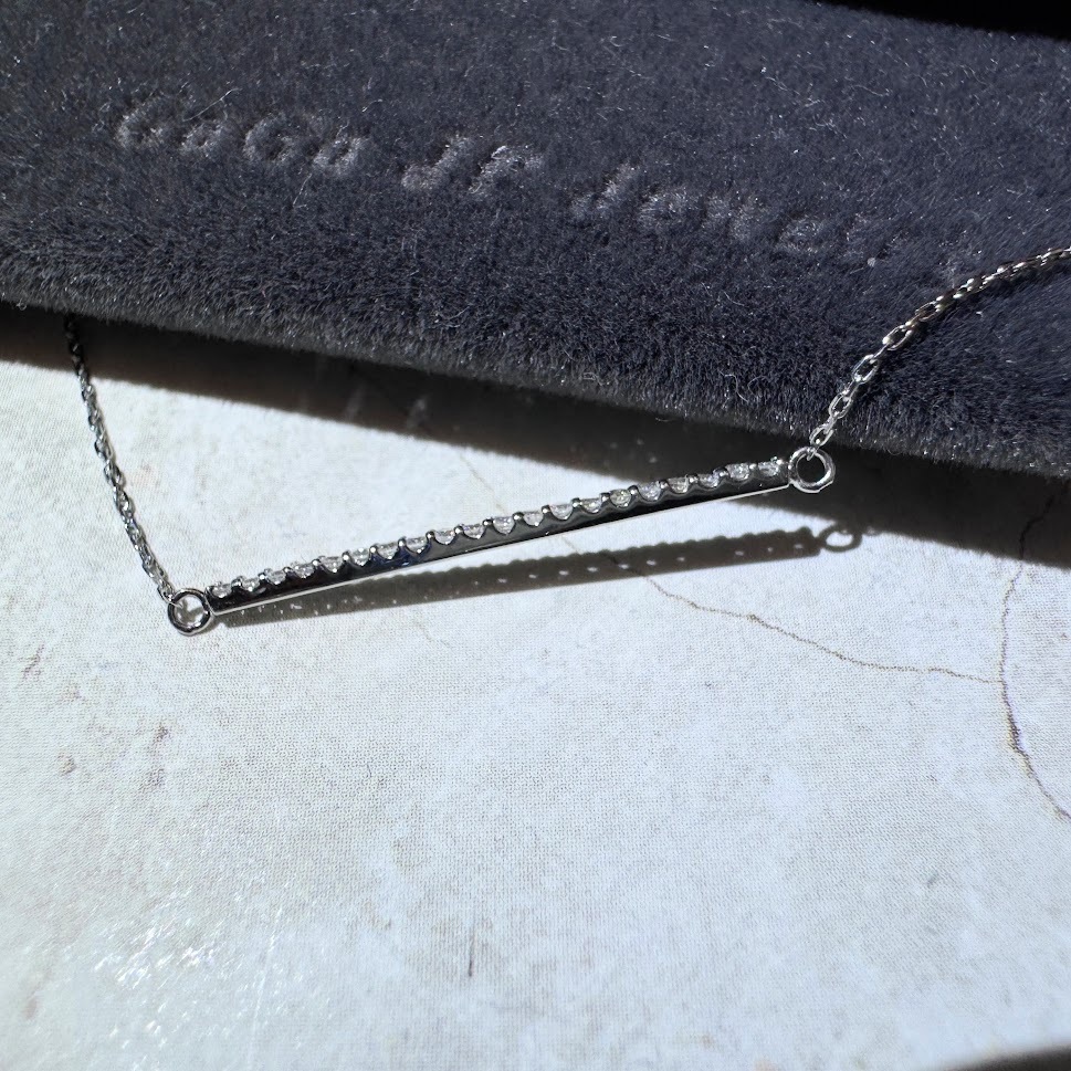 輕珠寶 GaGa JP Jewelry 鉑金0.1ct排鑽手鍊