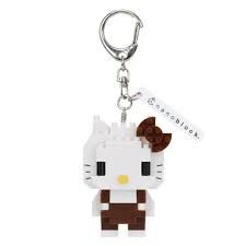 KAWADA Nanoblock 積木造型吊飾 NFG-26 HELLO KITTY(棕)