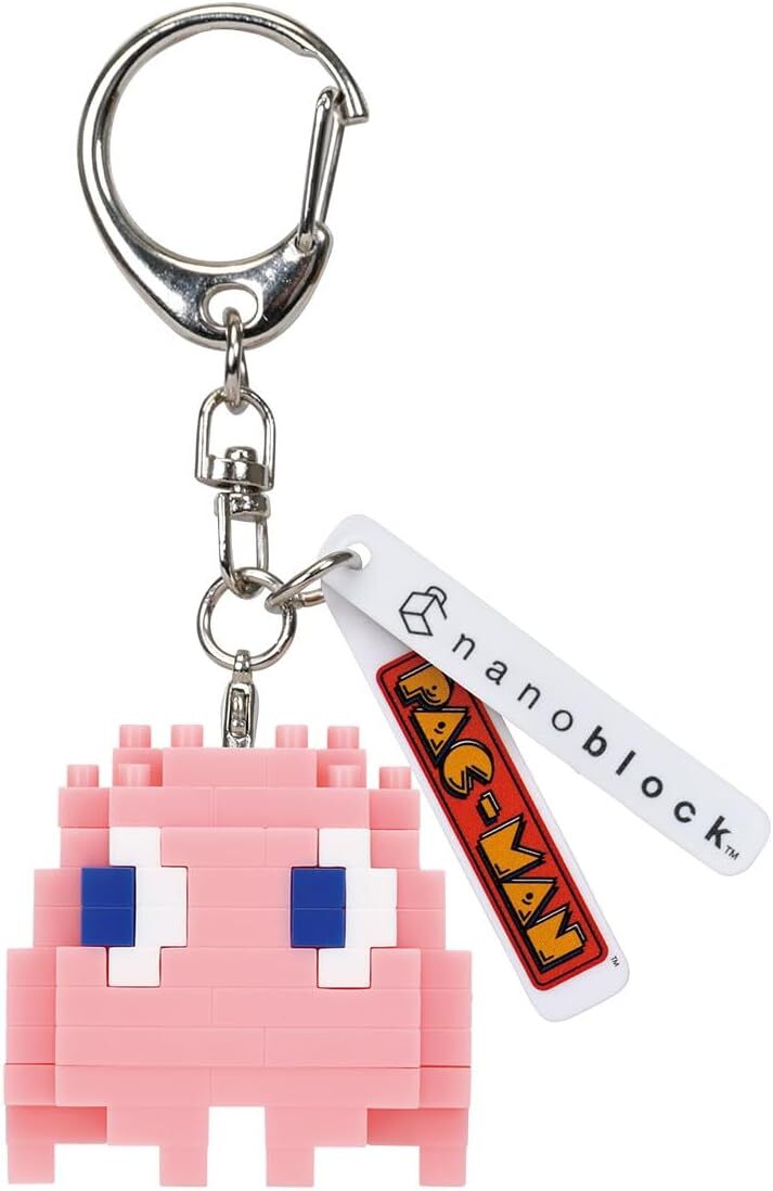KAWADA Nanoblock 積木造型吊飾 NFG-36 Pinky粉紅色鬼魂