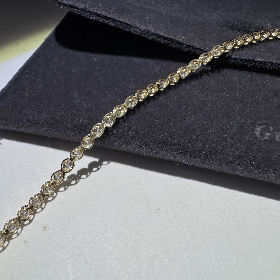 輕珠寶 GaGa JP Jewelry 18k金 1ct滿鑽網球手鍊