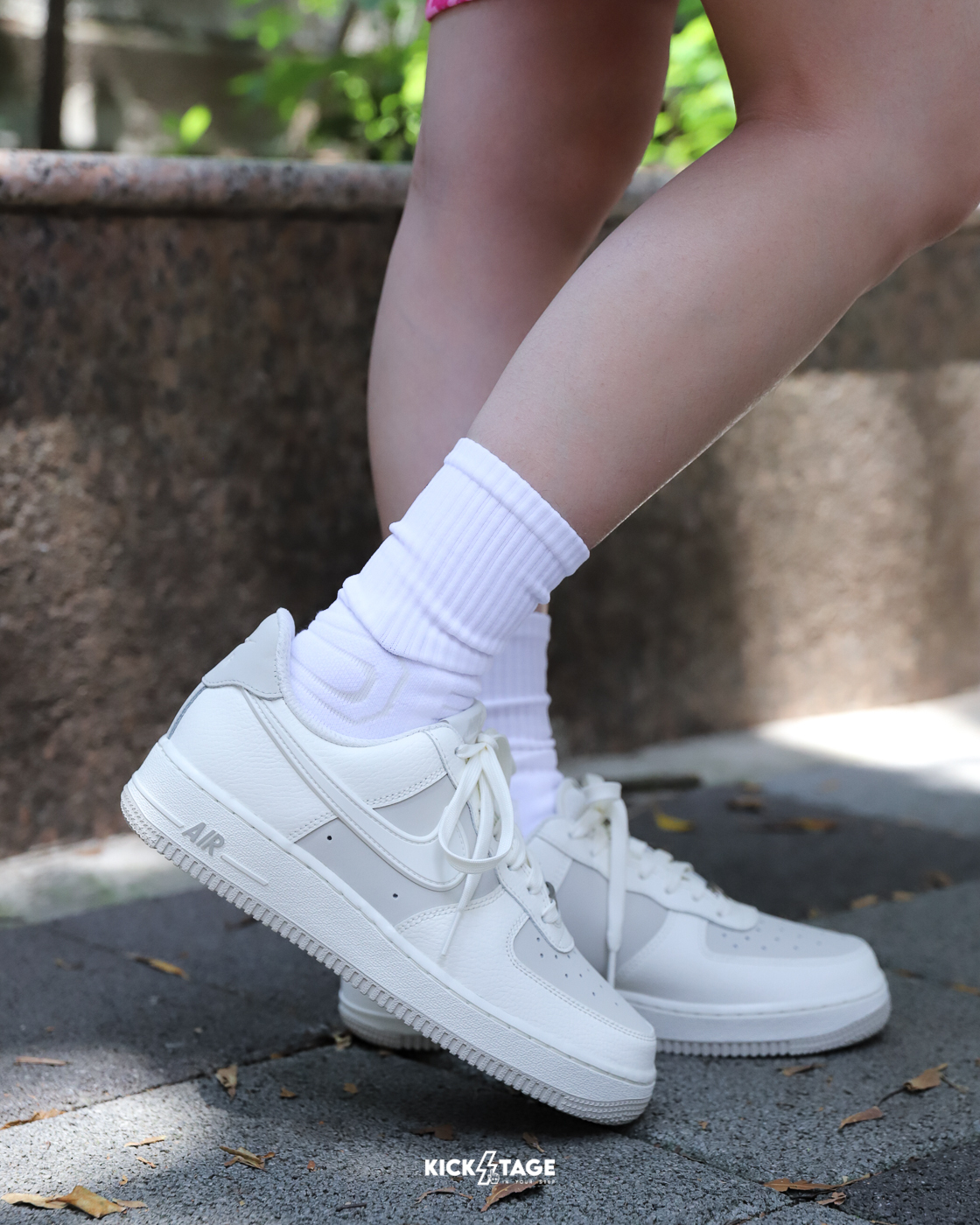 [特價售出無退換] 男女鞋 NIKE AIR FORCE 1 '07 LV8 'Sail Light Bone' 骨白 拼接 荔枝皮 立體勾 經典 休閒鞋【IR1475-133】AF1 WAF1