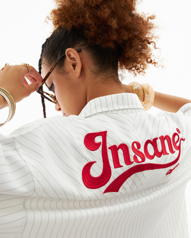 （現貨）越南品牌 Insane Double Sleeve BOXY 版型 直條紋 襯衫 Insane03