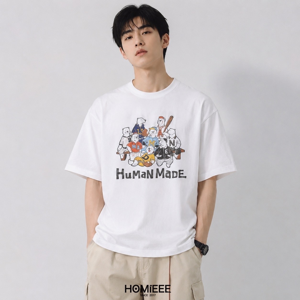 Human Made Graphic Tee 短袖 北極熊 家族 白色 [HM31CS009WH]