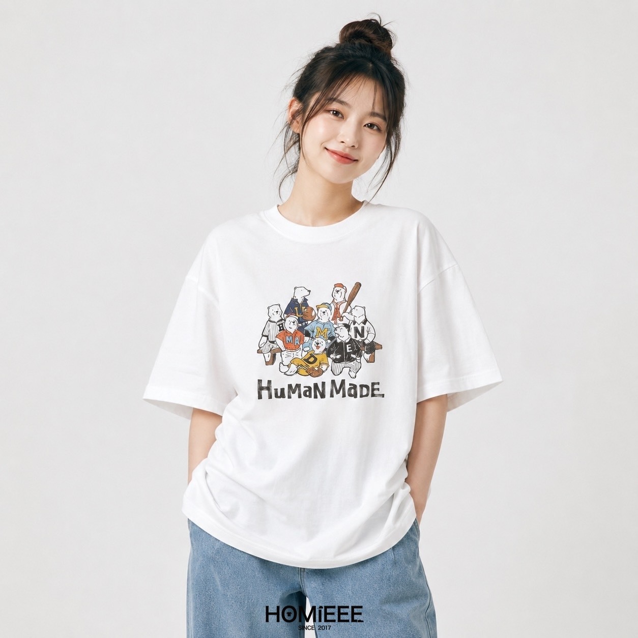 Human Made Graphic Tee 短袖 北極熊 家族 白色 [HM31CS009WH]