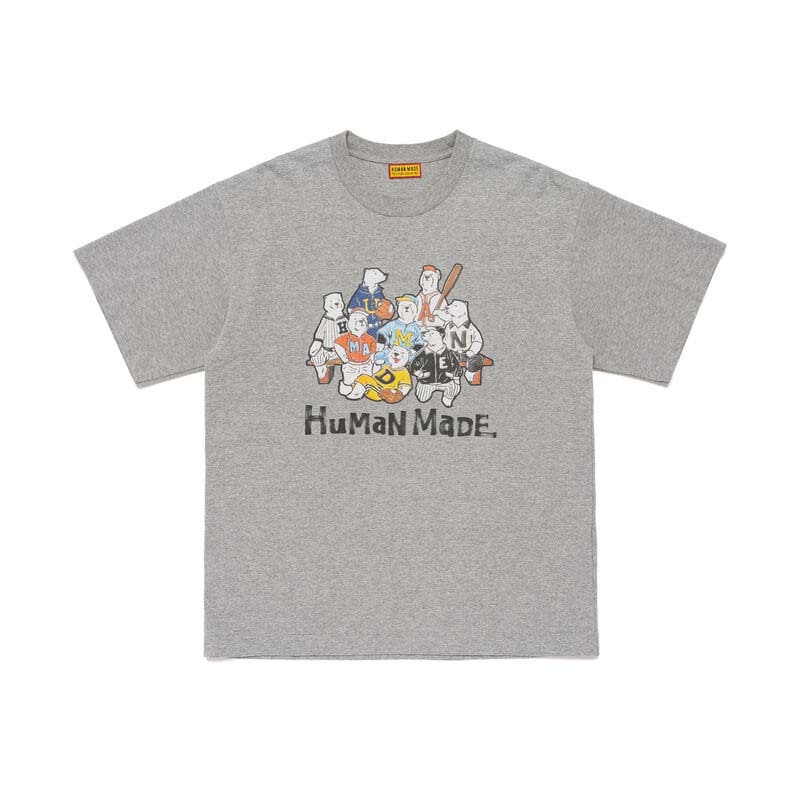 HUMAN MADE GRAPHIC TEE 棒球隊 短袖 T恤 灰色 HM31CS009-GY [台灣現貨]