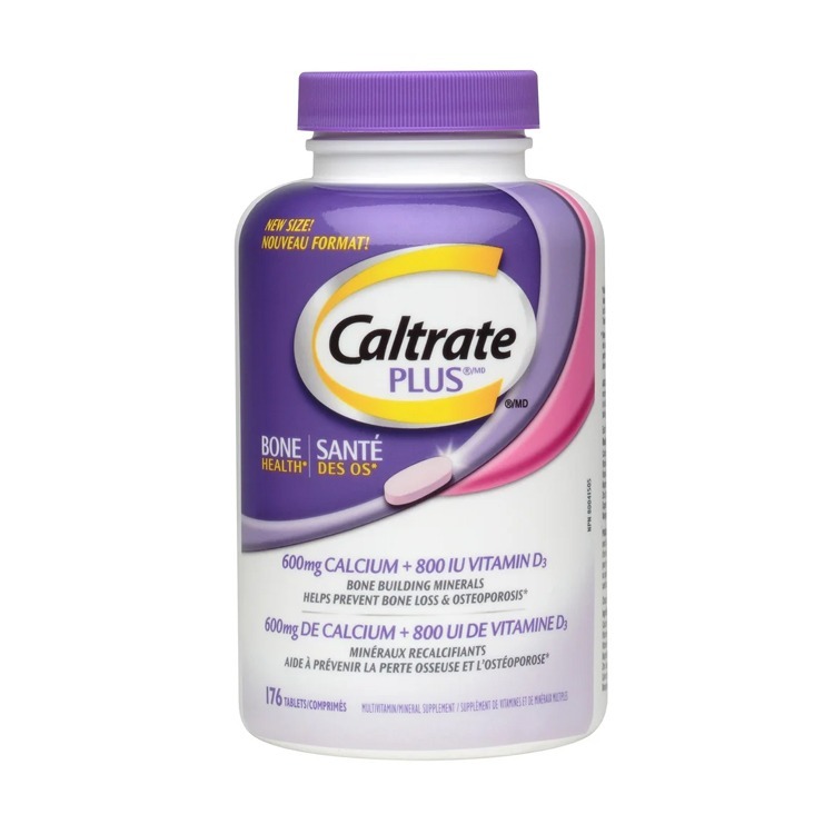 加拿大包裝佳存Caltrate 鈣+鎂+鋅+D3+K1，176粒裝