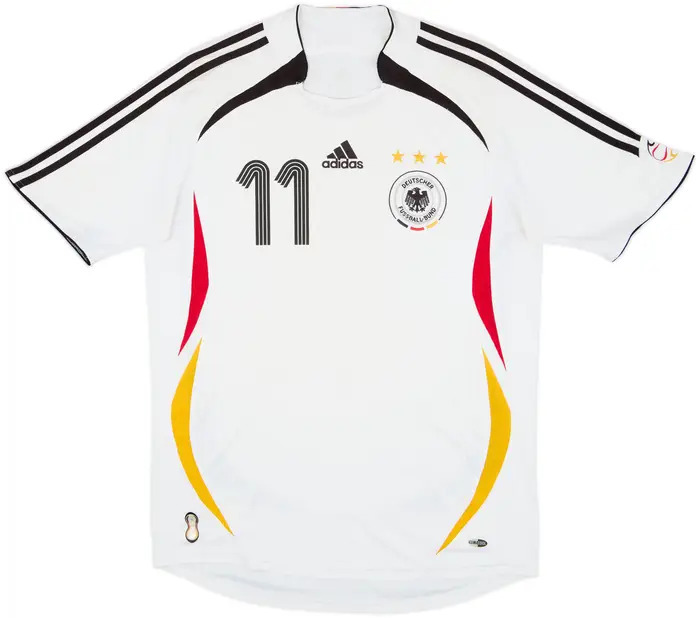 2006 Germany Retro Home Shirt with Nameset
