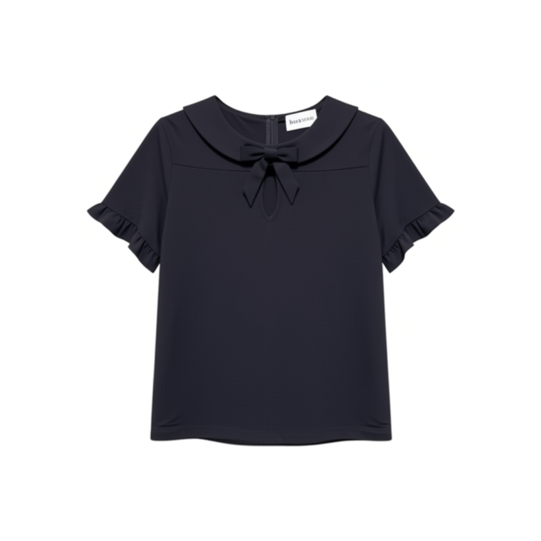 1LU0330-170 [LEO & UGO] T-Shirt Black #TEJ988-BLK (C-EU-E)