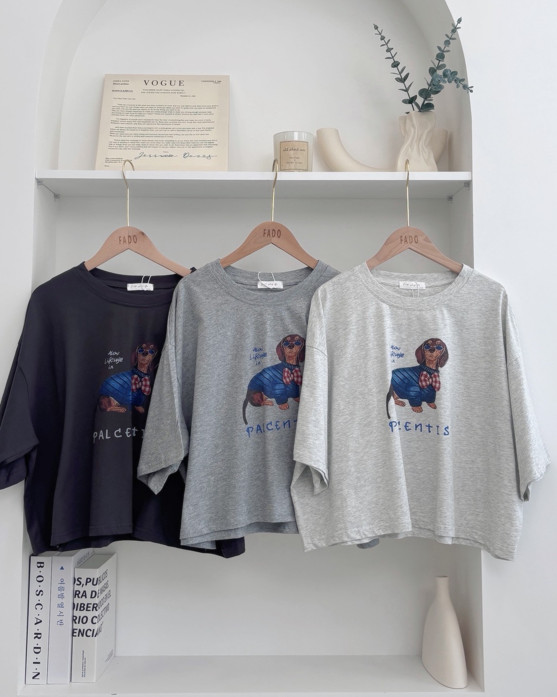 法朵Fado shop｜帥氣臘腸狗短版t 0215117 三色