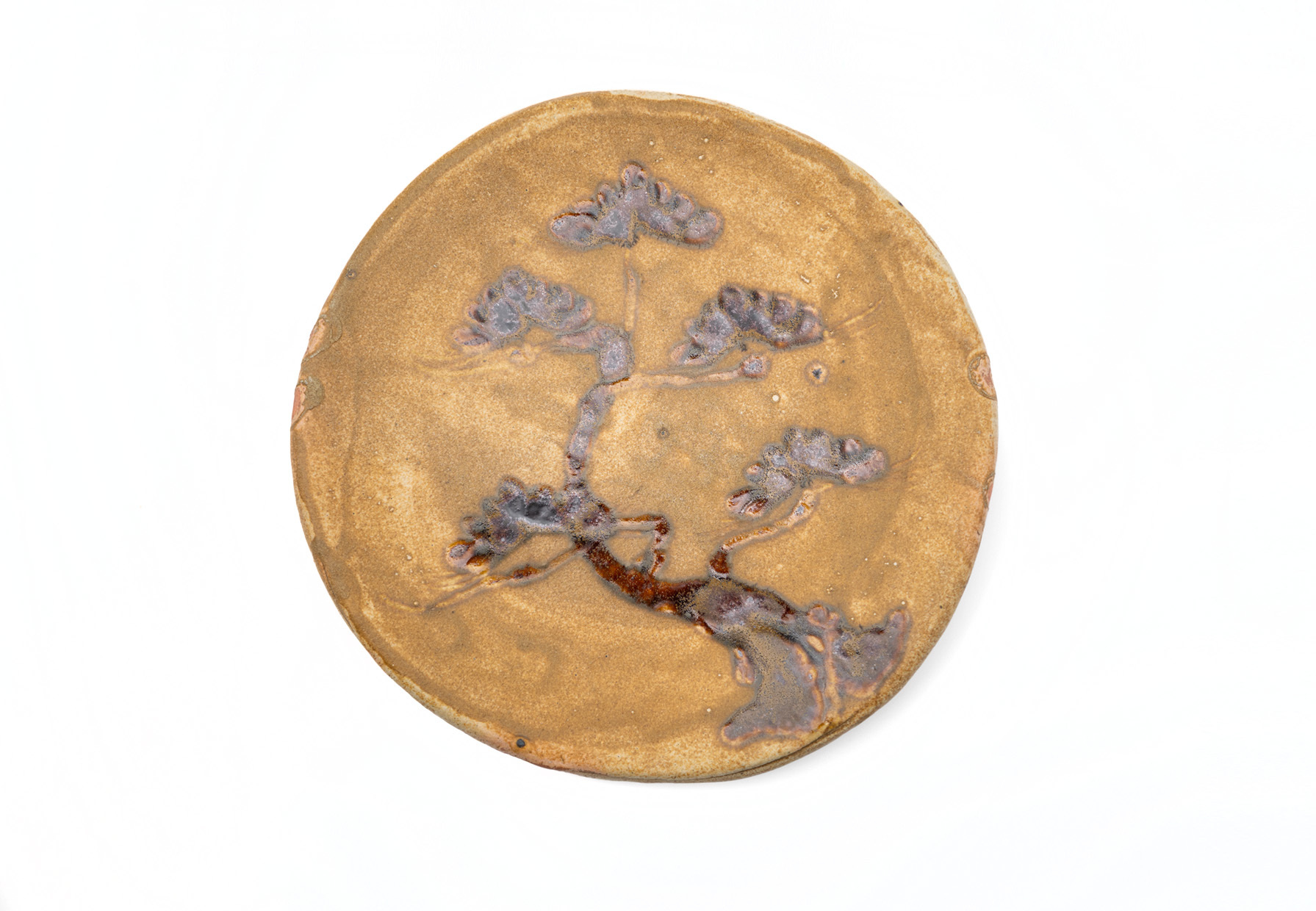 中野陶痴窯｜唐津燒 松樹大皿 29 cm