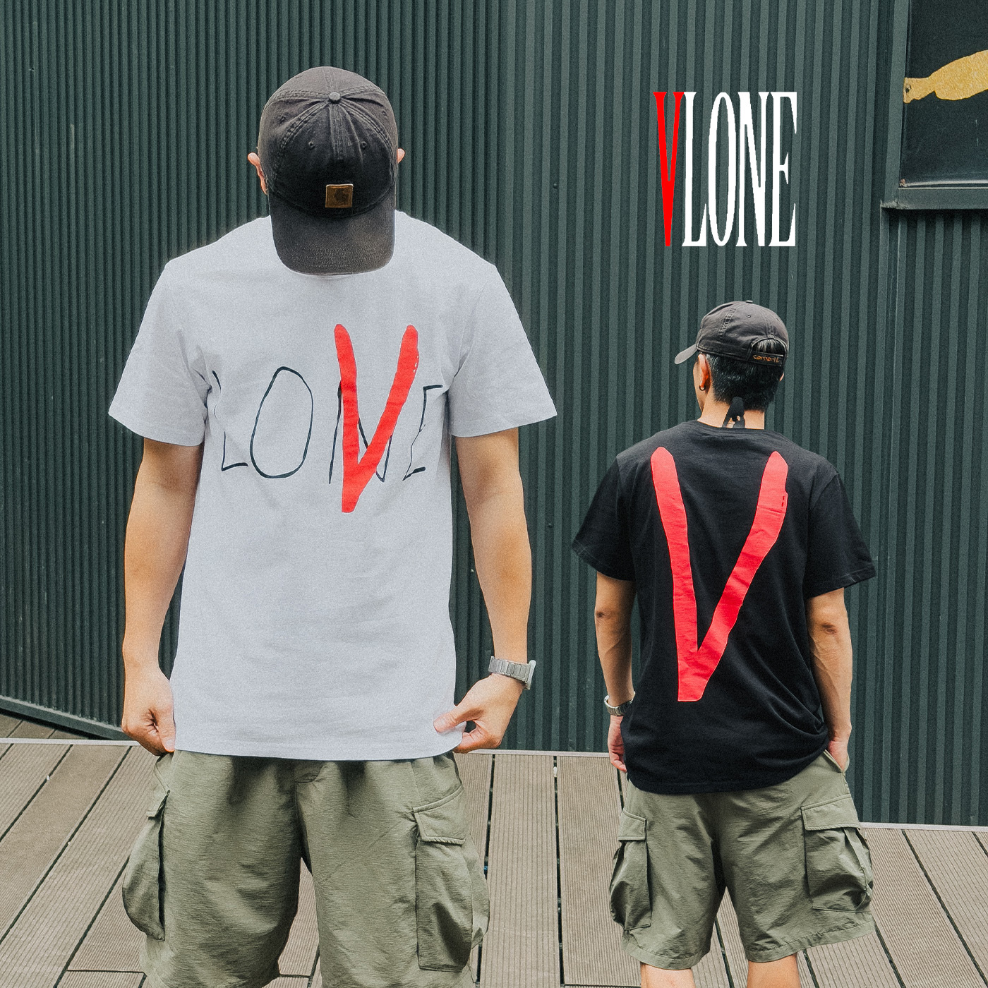 VLONE 草寫塗鴉 短TEE