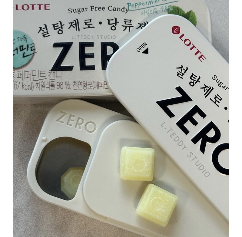 現 貨｜夏日提神❄️韓國Lotte 無糖薄荷糖 🧊28g