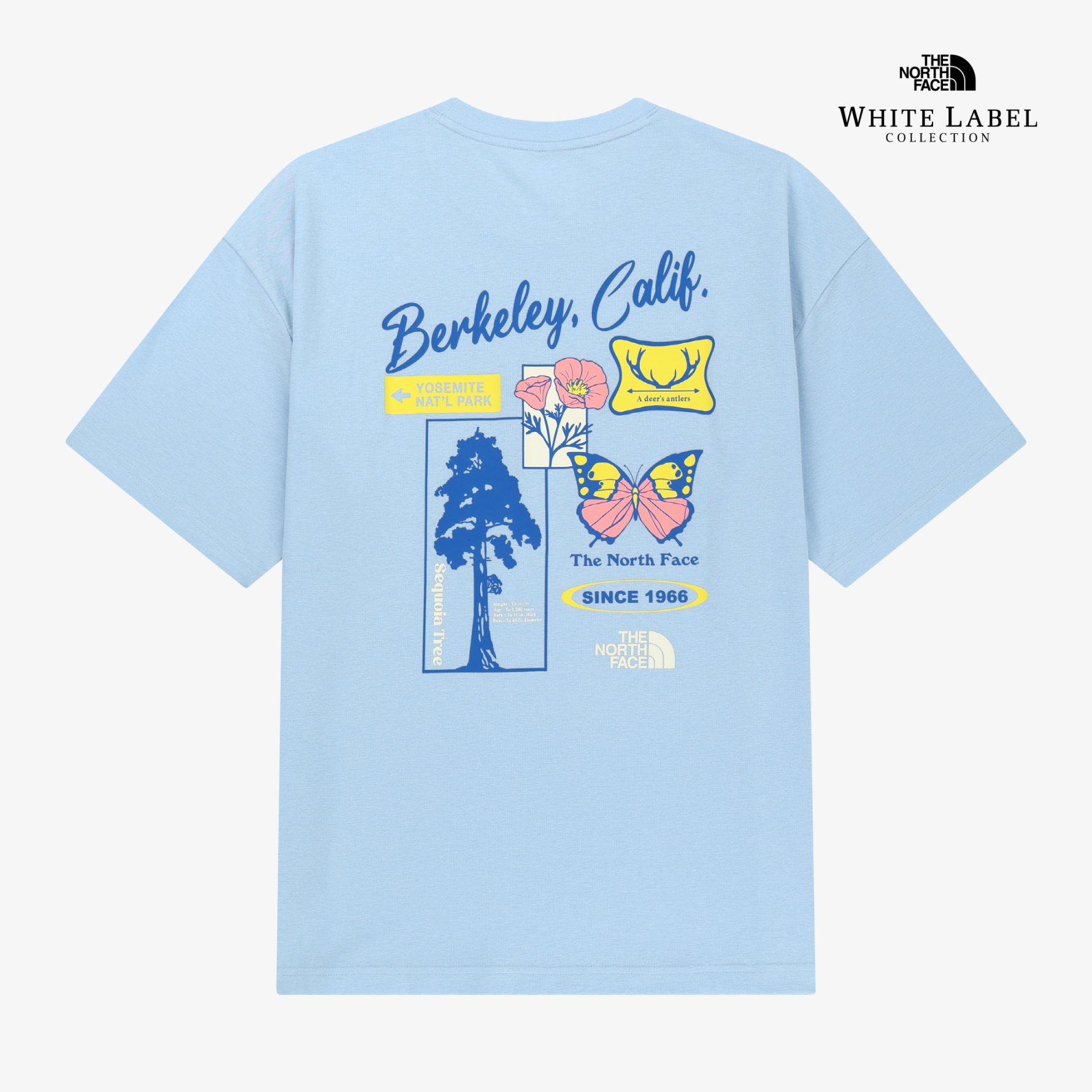【代購】 THE NORTH FACE 26SS BERKELEY 復古森林圖案落肩寬鬆短 T 恤 北面 北臉 韓國限定  NT7US12