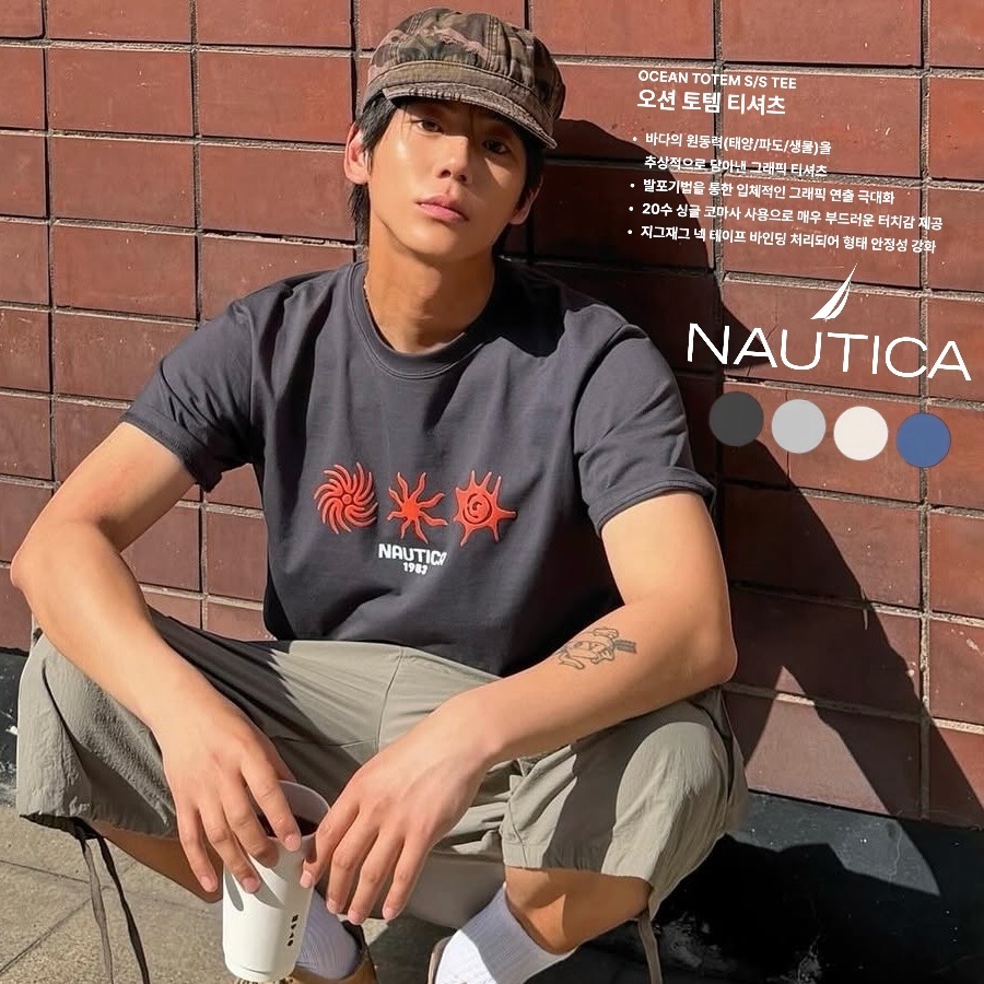 |快閃折扣🔥| NAUTICA 26ss Ocean Totem 圖案 Tee