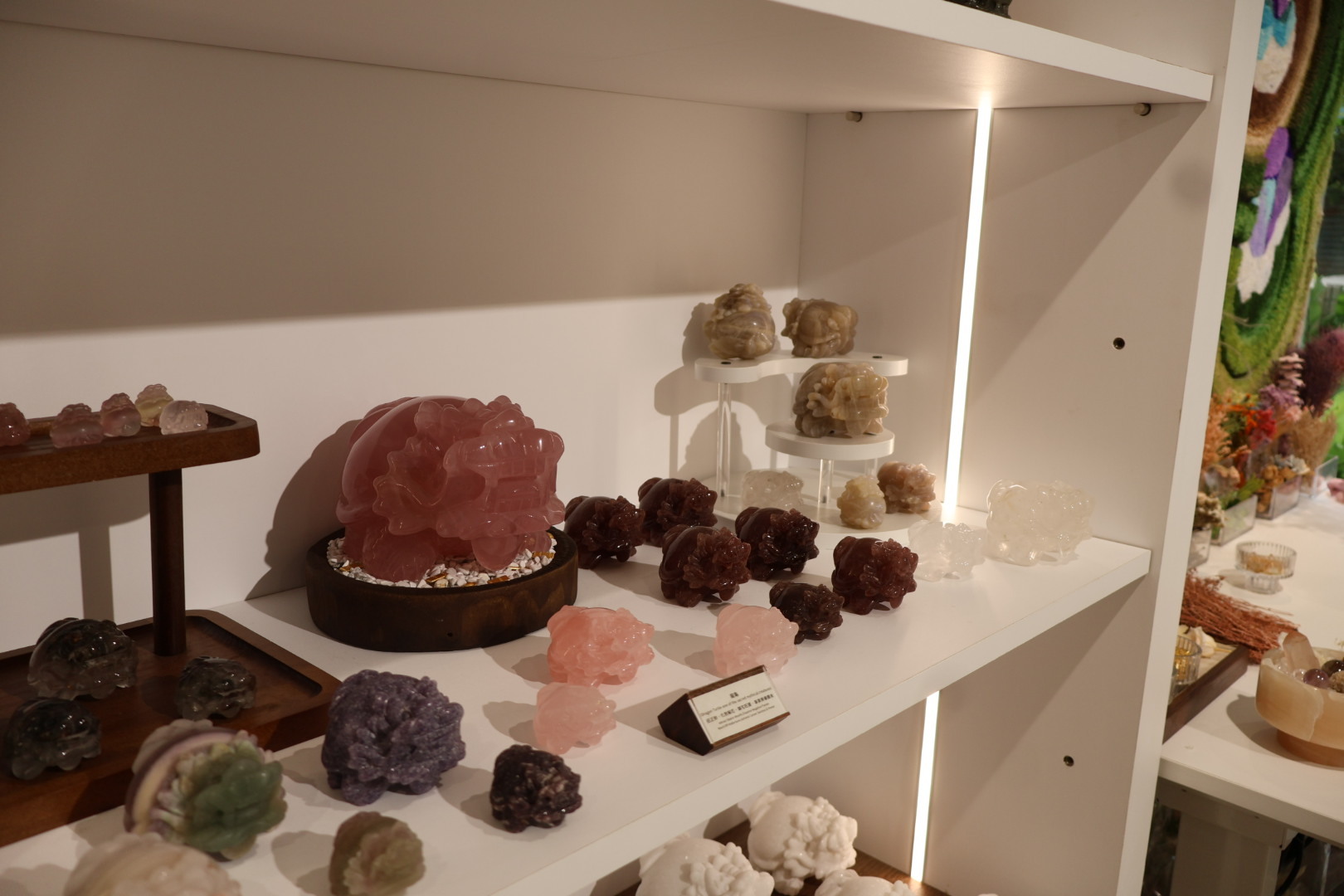 恆石台北水晶店龍龜擺飾區展示