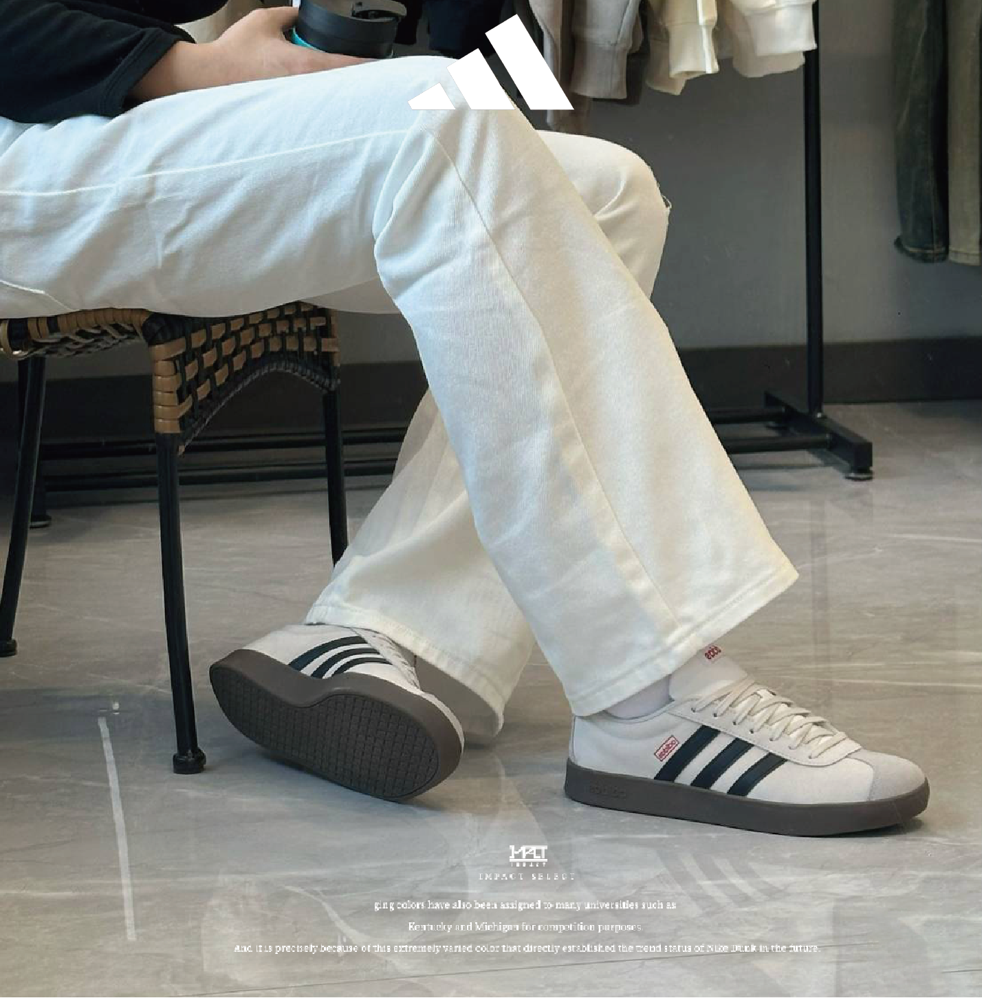 Adidas VL Court Classic  復古灰 焦糖底 德訓鞋 JS3003