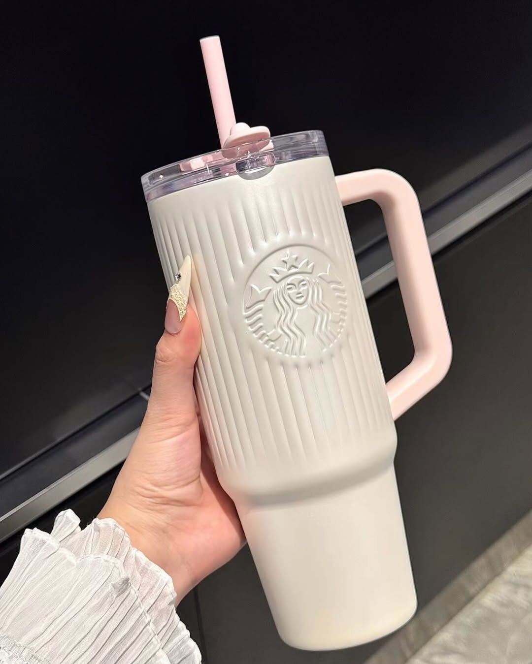 【預購】STARBUCKS 星巴克 大容量 吸管杯 高顏質 櫻花粉 910ml