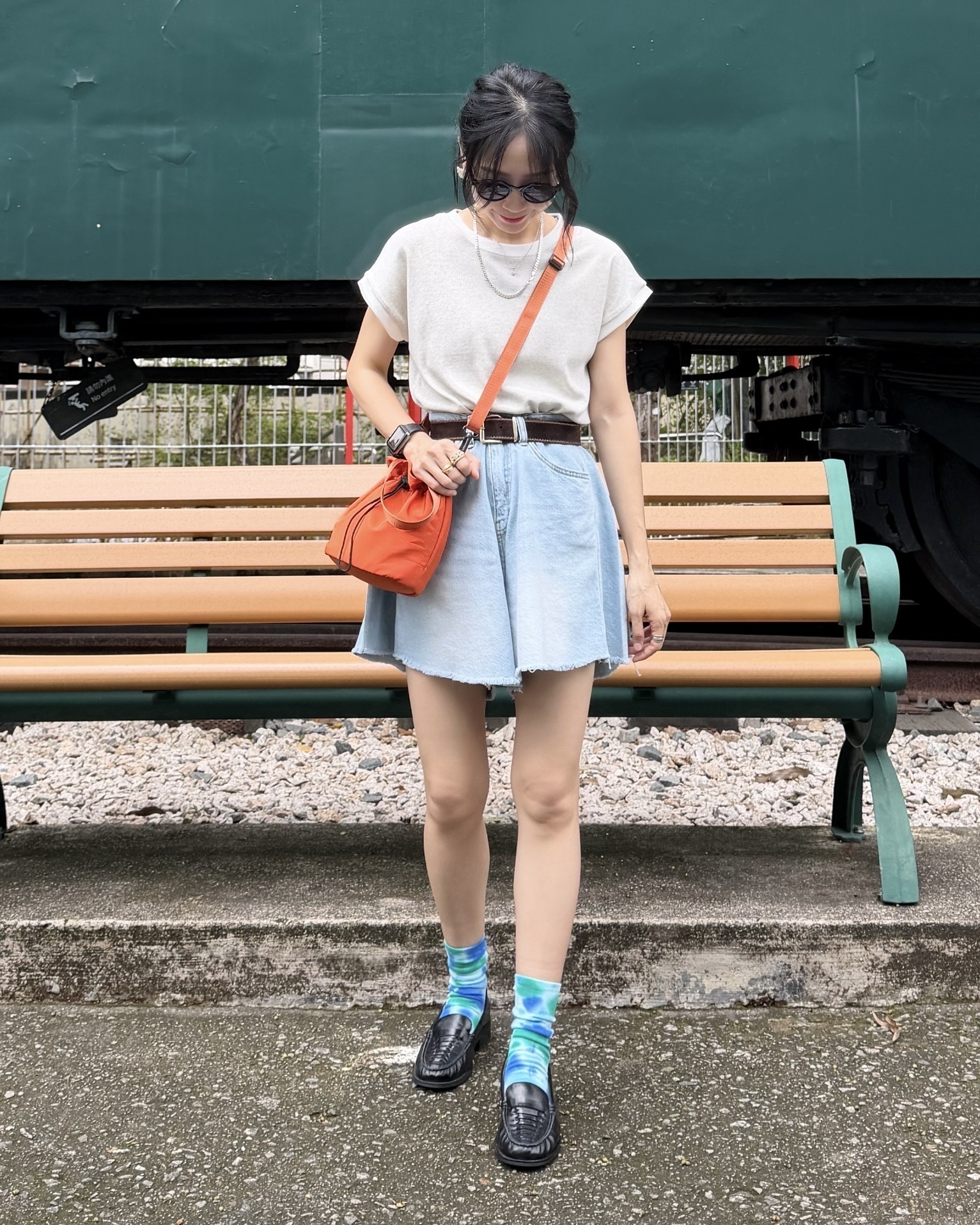 5月新品♥直幼坑紋簡約Tee[微彈性]