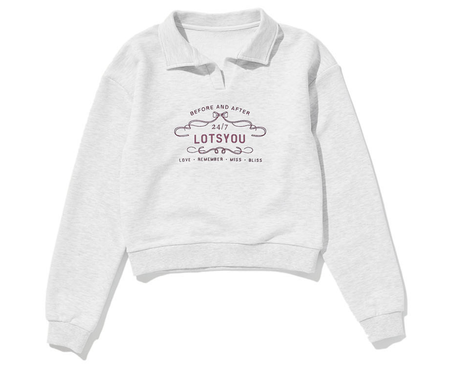 HOT-CCG0528-085 PWTH5RLW533OGY lotsyou_Classic Polo Sweat Shirt Gray-XS XS (A85)