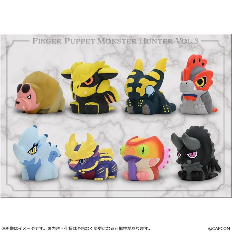「ACG.GO」「預購」Capcom Figure Builder Finger Puppet Monster Hunter Vol. 3 1BOX8入（全8種）Box