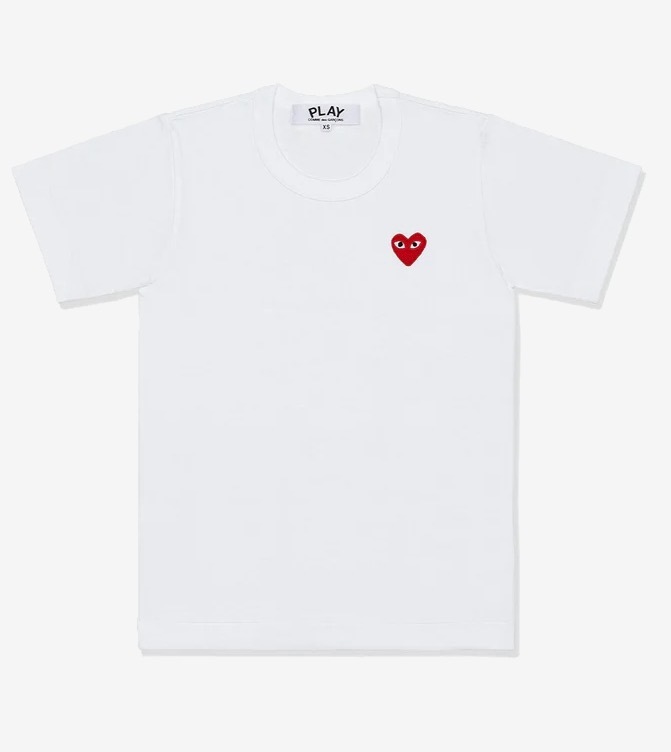 【Luxury】 PLAY COMME des GARÇONS CDG 短袖 素面上衣 愛心短袖 男女版  黑心 紅心 三色可選