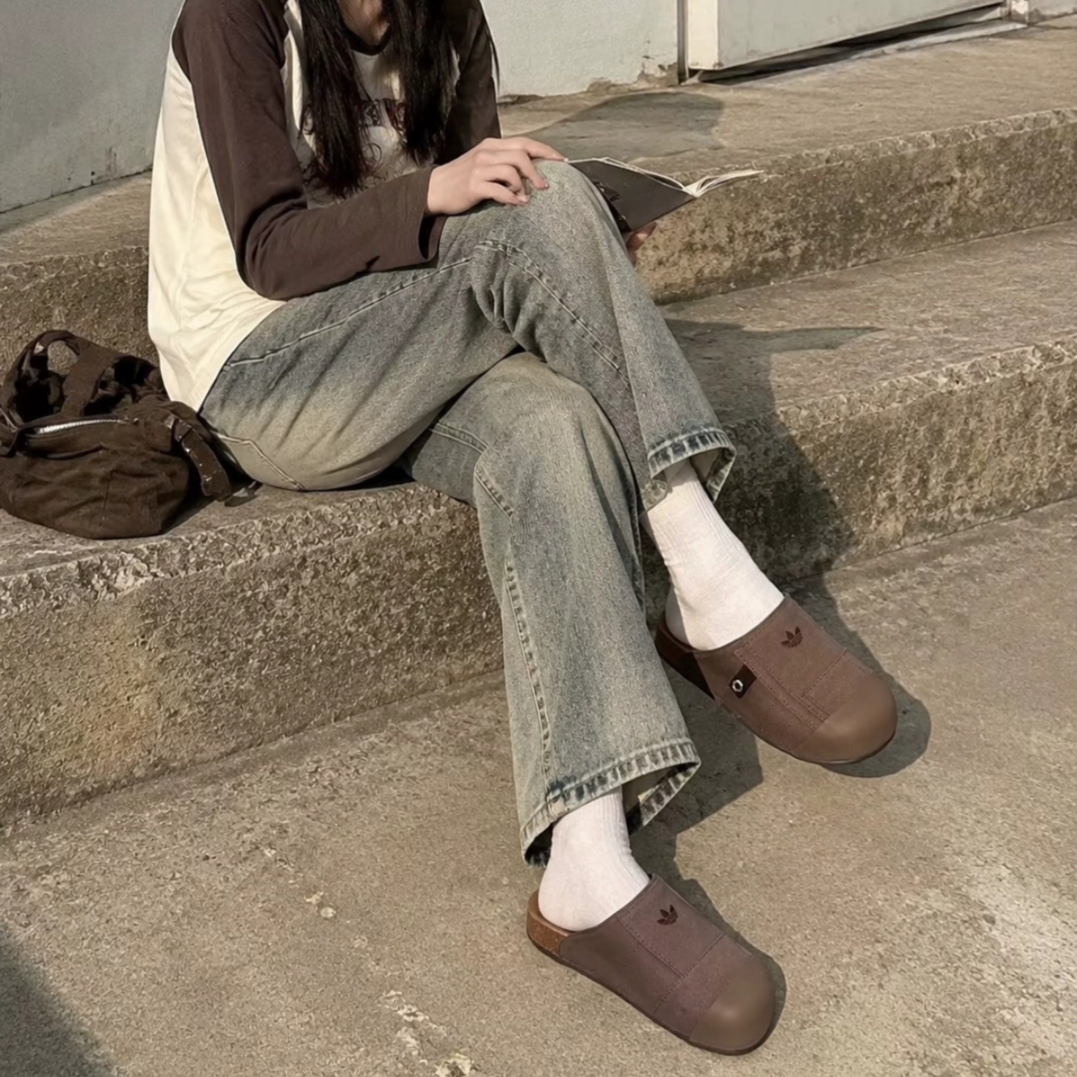 NICEDAY 代購 Adidas Origianl Adimule  棕色 勃肯鞋 橡膠 JP9189