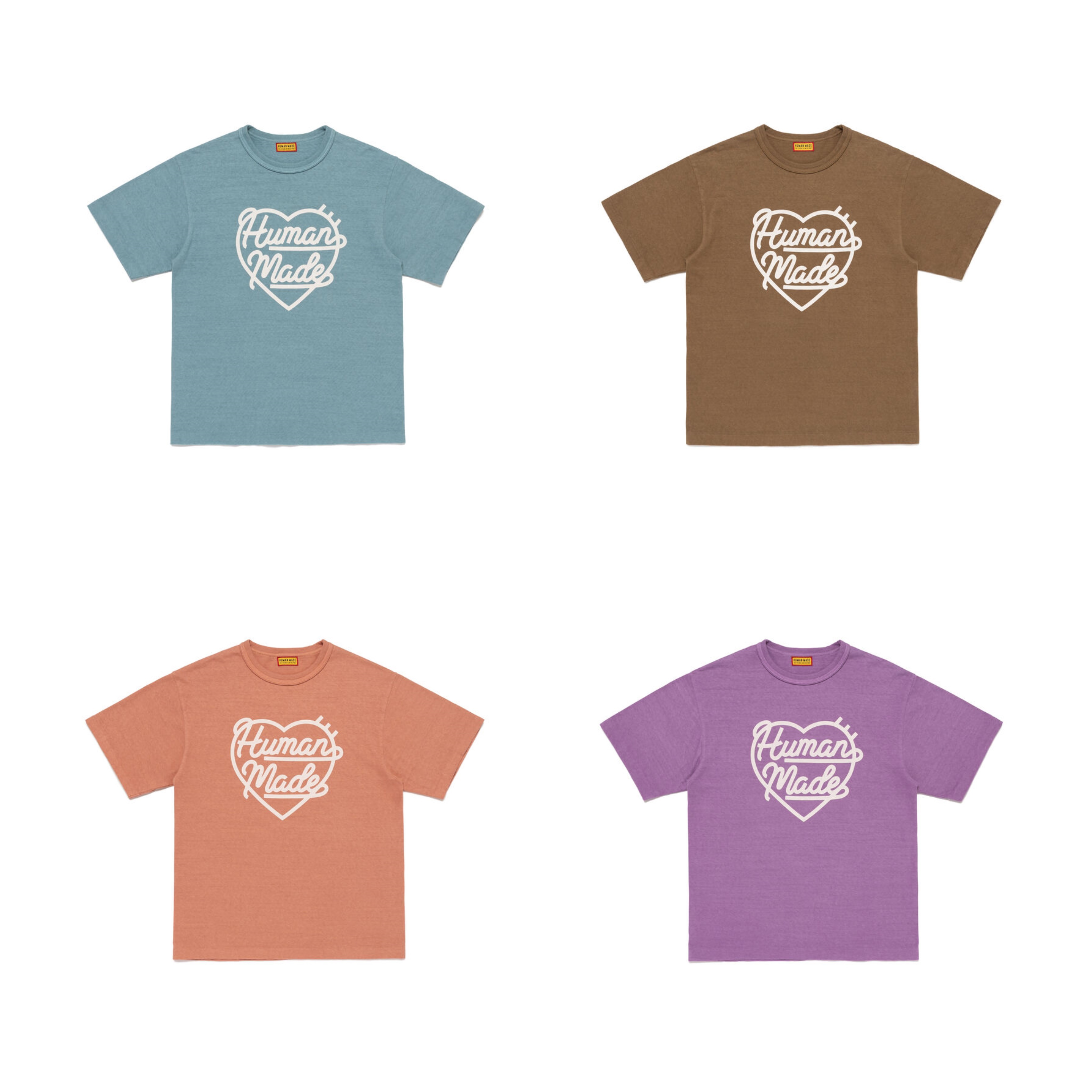 2026SS HUMAN MADE COLOR T-SHIRT 莫蘭迪色系 LV愛心 短T 現貨 HM31CS045