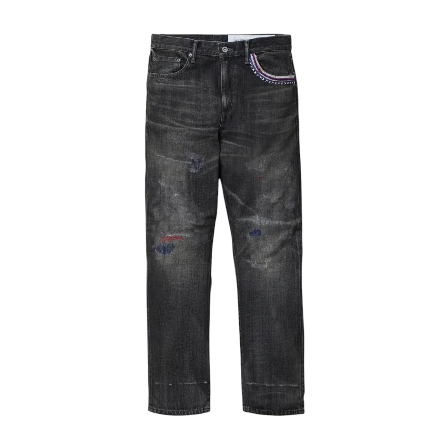 2026SS NEIGHBORHOOD NBHD SAVAGE DENIM DP MID PANTS 破壞 牛王 丹寧 串珠 牛仔褲 現貨 261XBNH-PTM09