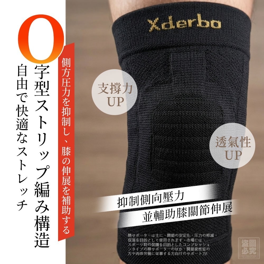 日本製繃帶O型結構護膝支撐套