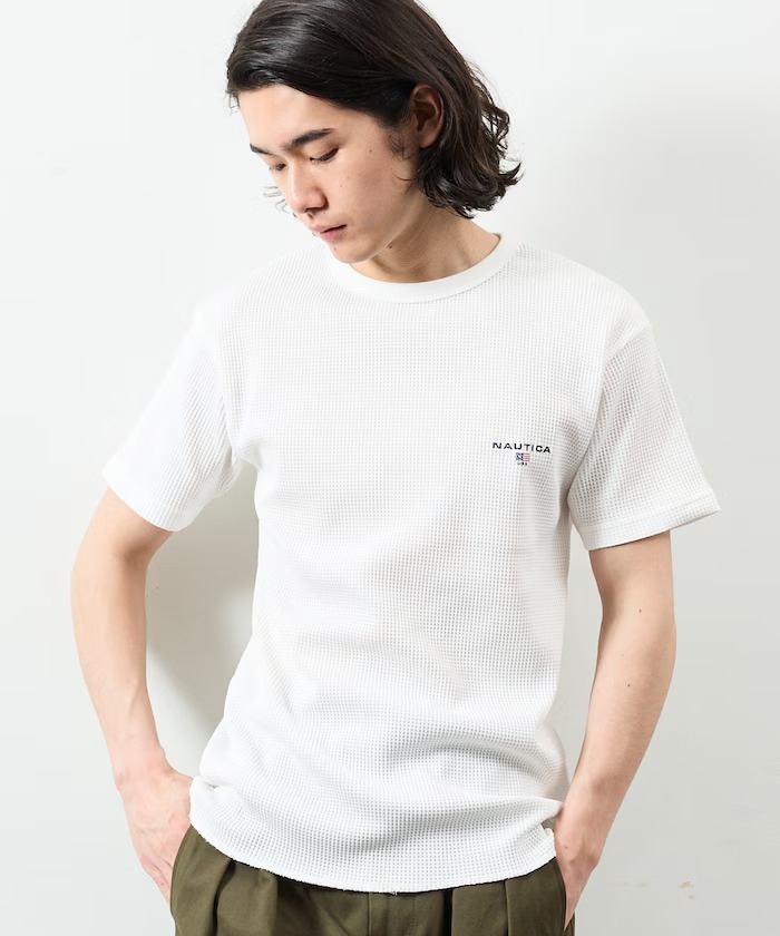日本 Nautica Waffle Crewneck T-Shirt