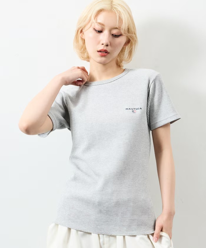 日本 Nautica Waffle Crewneck T-Shirt