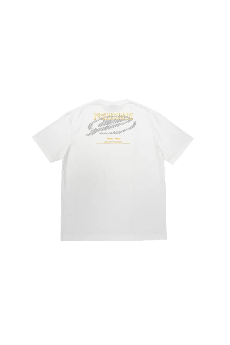 FM x sense HONOR YOUR TRUTH Fade Wash OG Logo SS - White