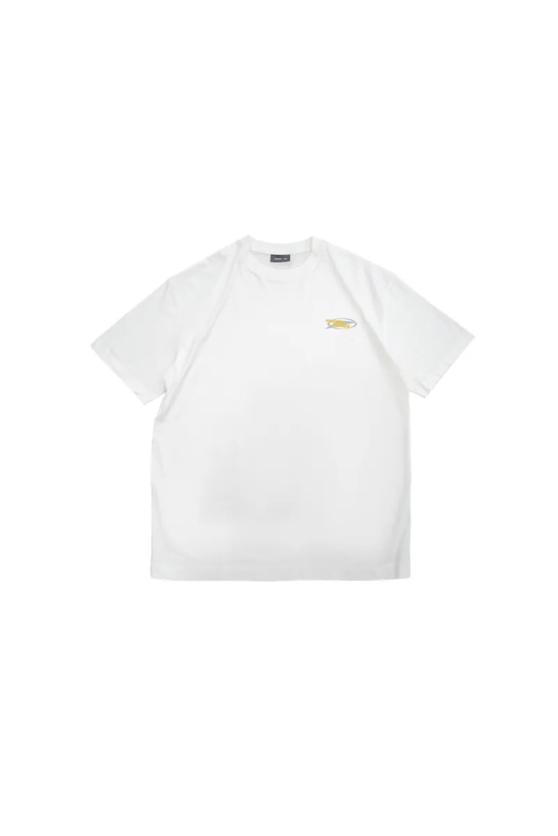 FM x sense HONOR YOUR TRUTH Fade Wash OG Logo SS - White