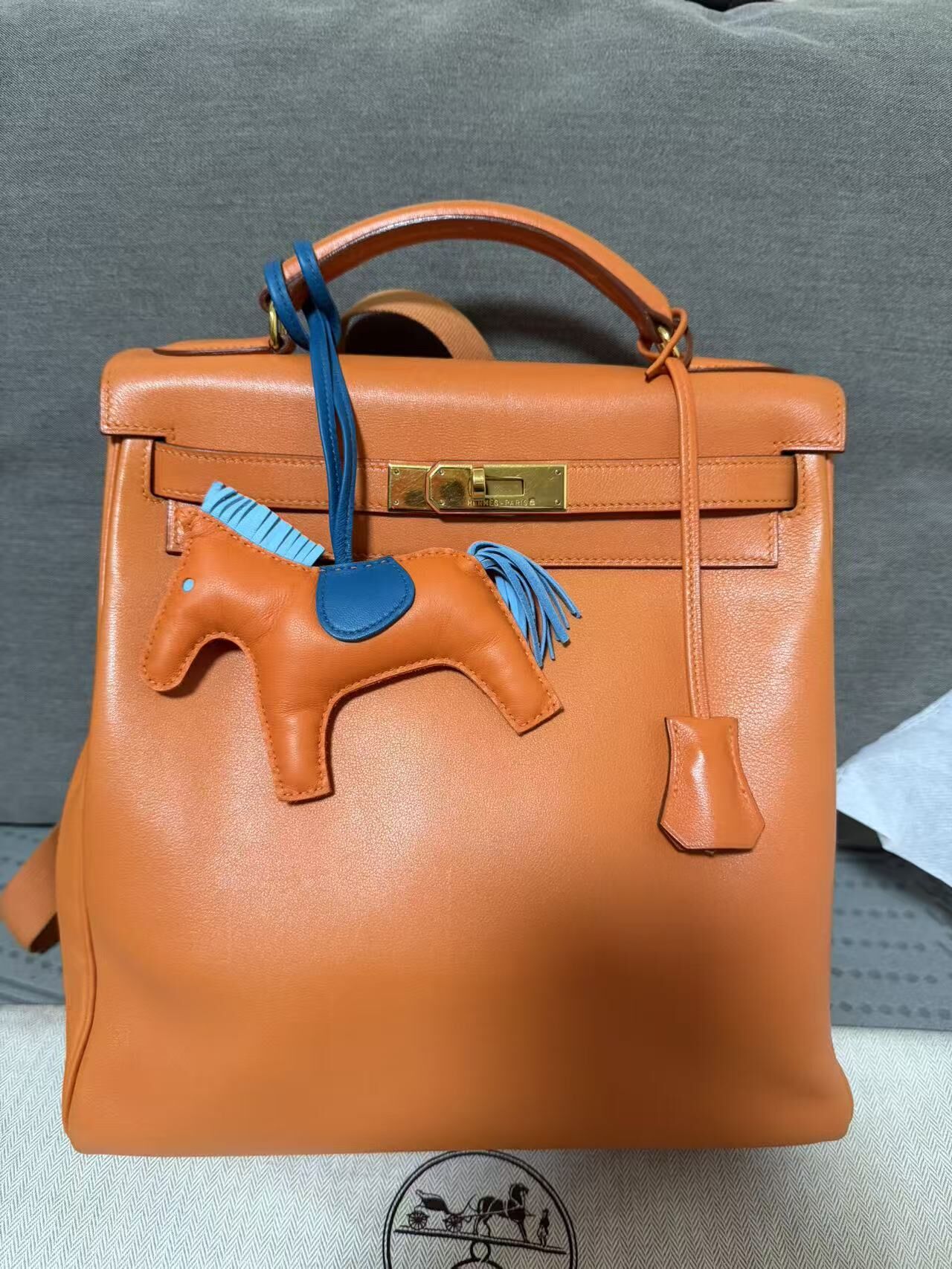 Uesd hermes kelly ado orang ghw backpack
