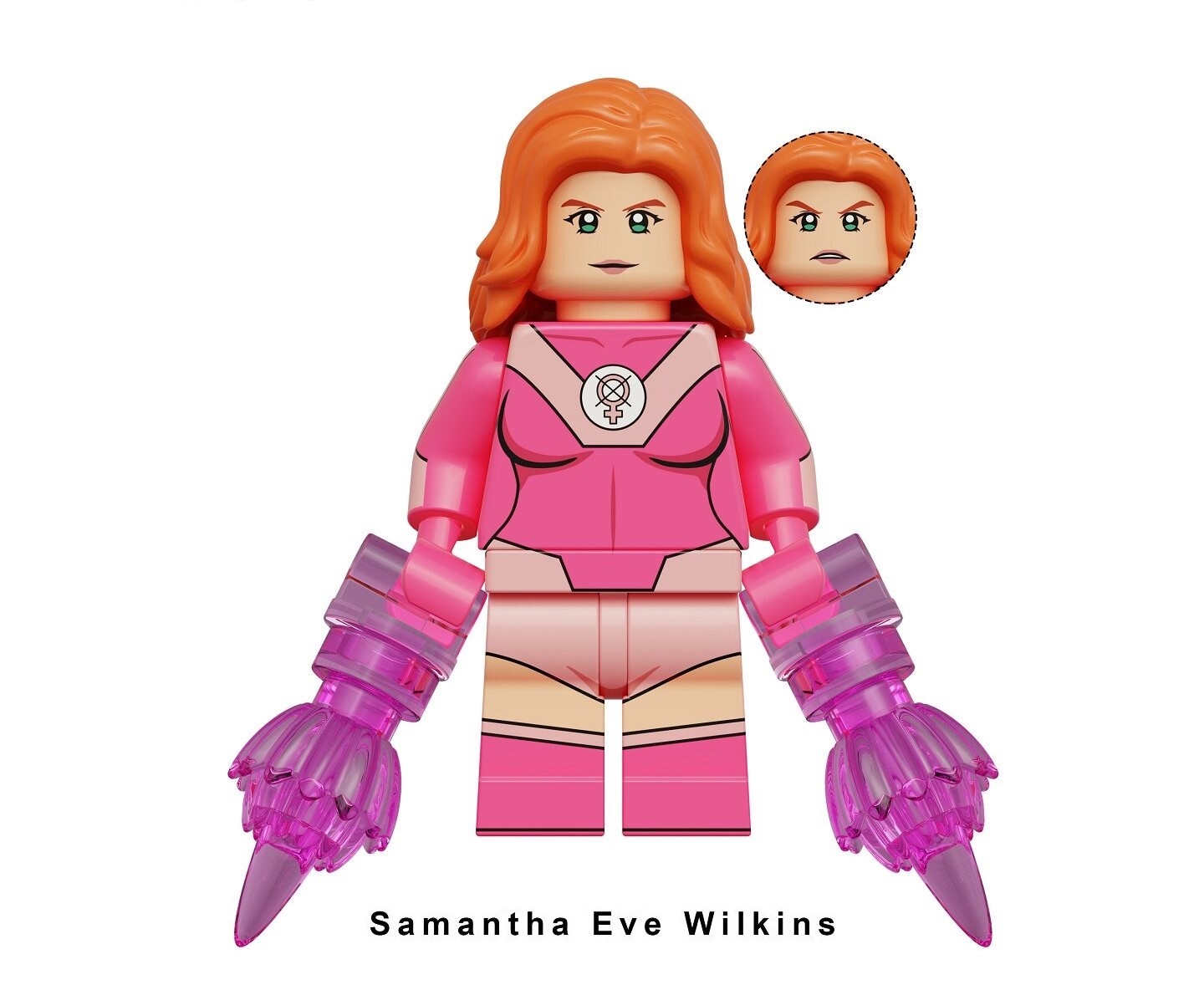 Invincible Atom Eve DC SuperHeroes Custom Minifigures Fit Lego KDL857 K2370