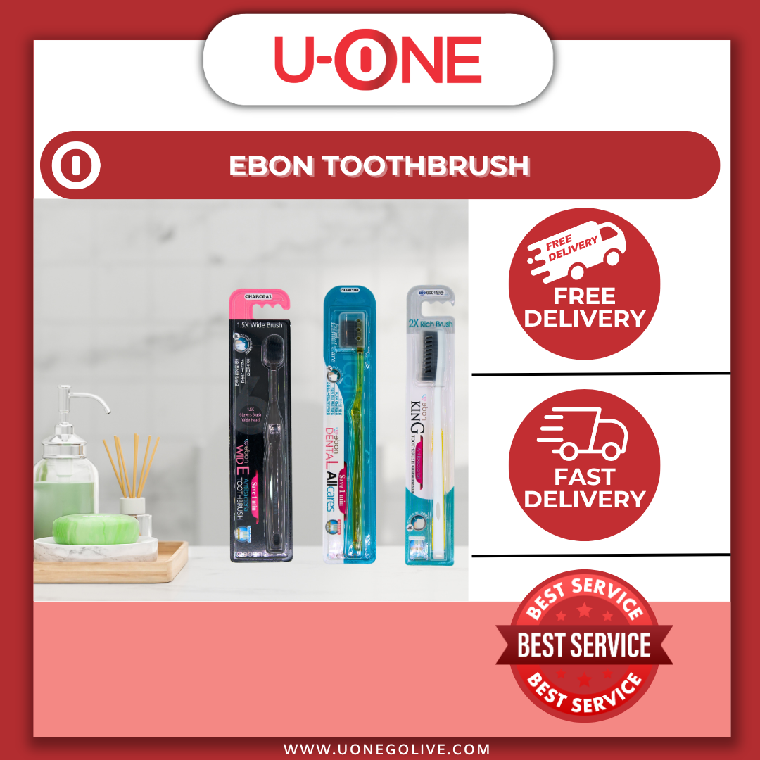U-ONE | Korea | Ebon | Toothbrush Antibacterial | Charcoal