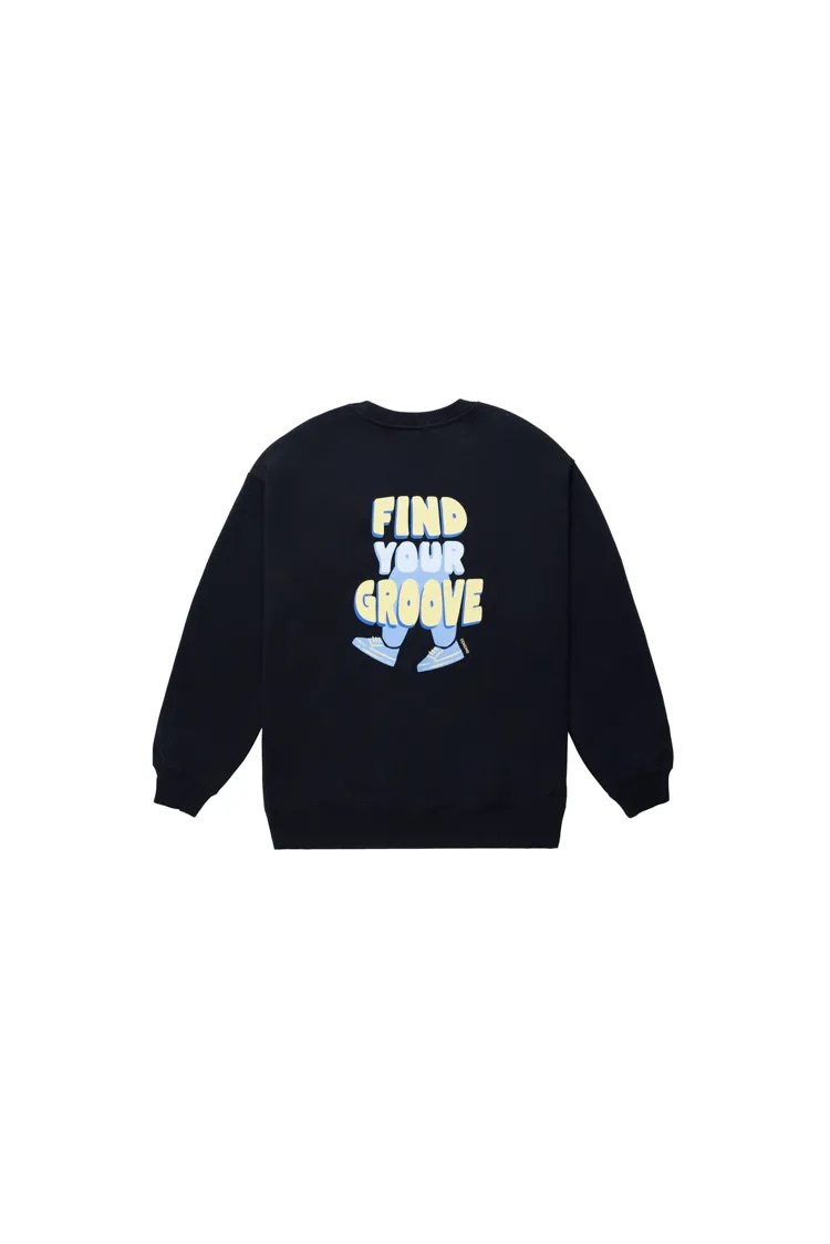 Find Your Groove Sweatshirt -Black